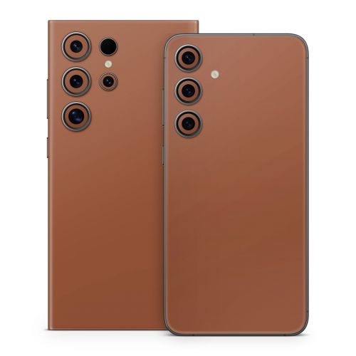 Solid State Cinnamon Samsung Galaxy S24 Series Skin