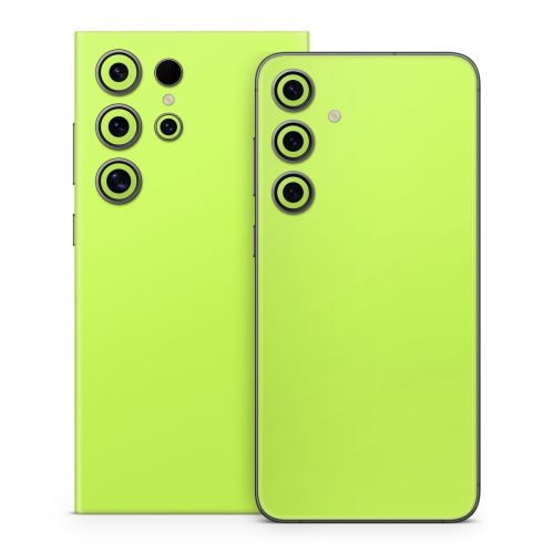 Solid State Lime Samsung Galaxy S24 Series Skin