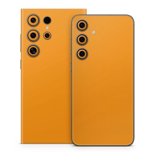 Solid State Orange Samsung Galaxy S24 Series Skin