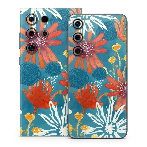 Sunbaked Blooms Samsung Galaxy S24 Series Skin