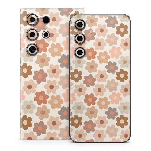 Terracotta Daisies Samsung Galaxy S24 Series Skin