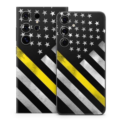 Thin Yellow Line Hero Samsung Galaxy S24 Series Skin