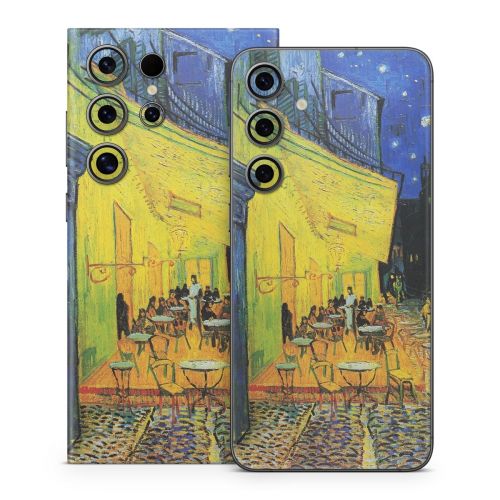 Cafe Terrace At Night Samsung Galaxy S24 Series Skin
