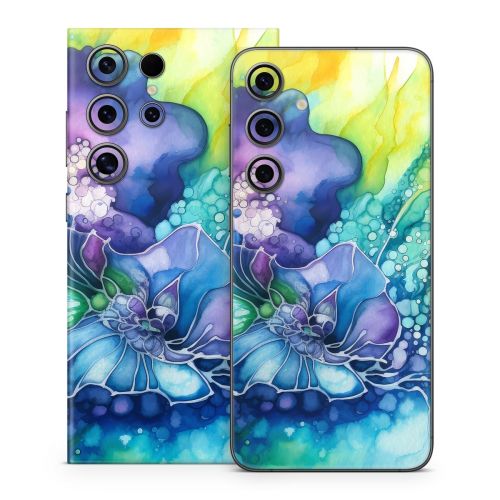 Watercolor Flora Samsung Galaxy S24 Series Skin