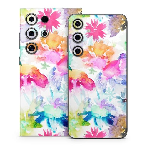 Watercolor Spring Memories Samsung Galaxy S24 Series Skin