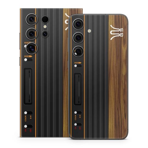 Wooden Gaming System Samsung Galaxy S24 Series Skin