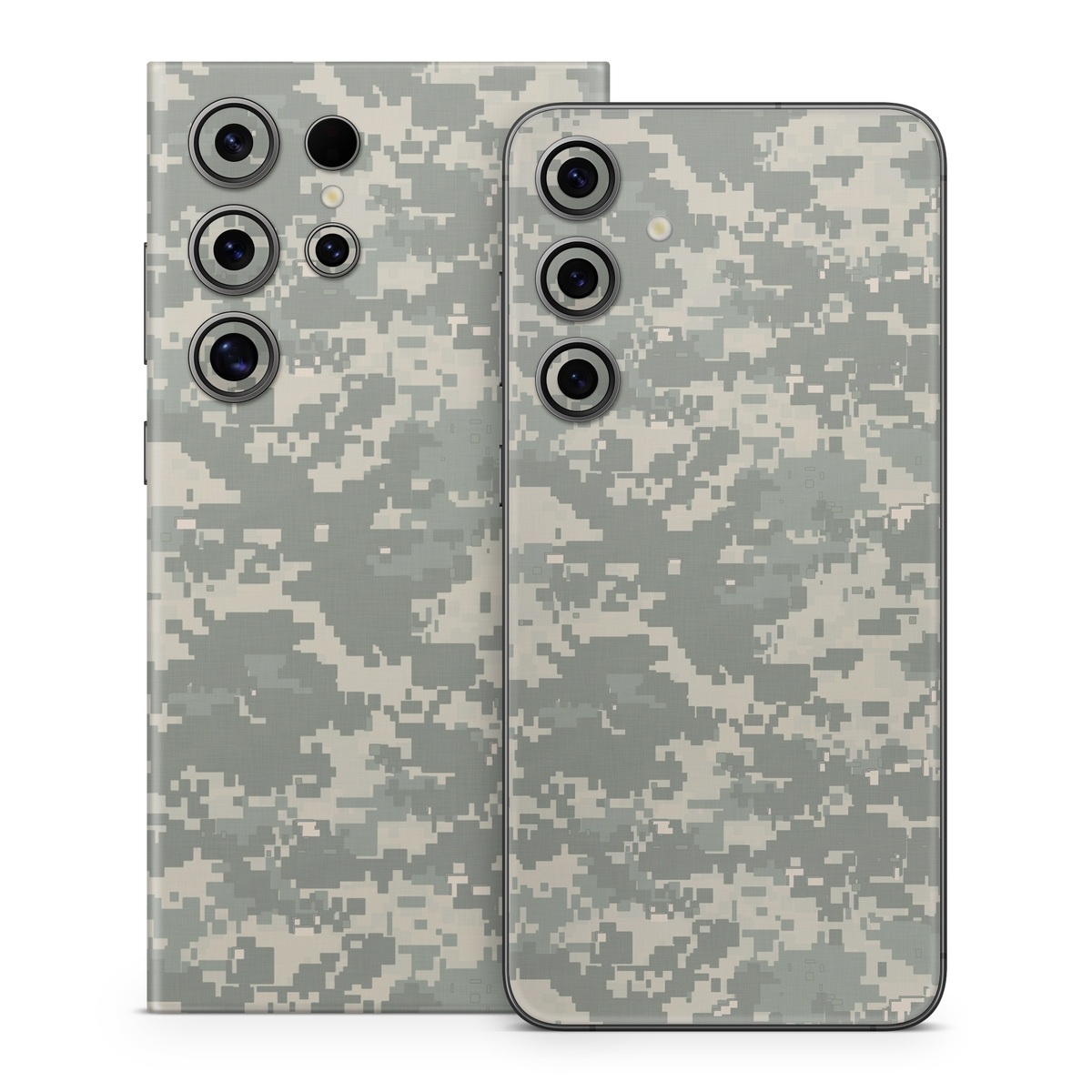 Samsung Galaxy S24 Series Skin design of Military camouflage, Green, Pattern, Uniform, Camouflage, Design, Wallpaper, with gray, green colors