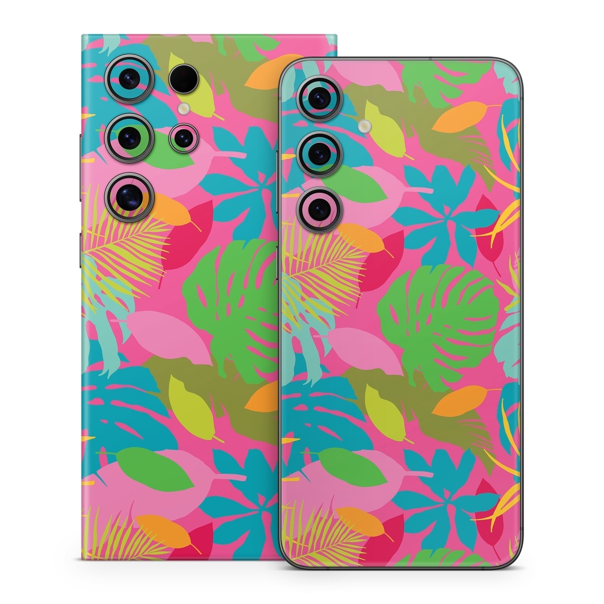 Samsung Galaxy S24 Series Skin design of Organism, Pink, Rectangle, Magenta, Aqua, Art, Symmetry, Pattern, Painting, Electric blue, with pink, green, blue, yellow, orange, red colors