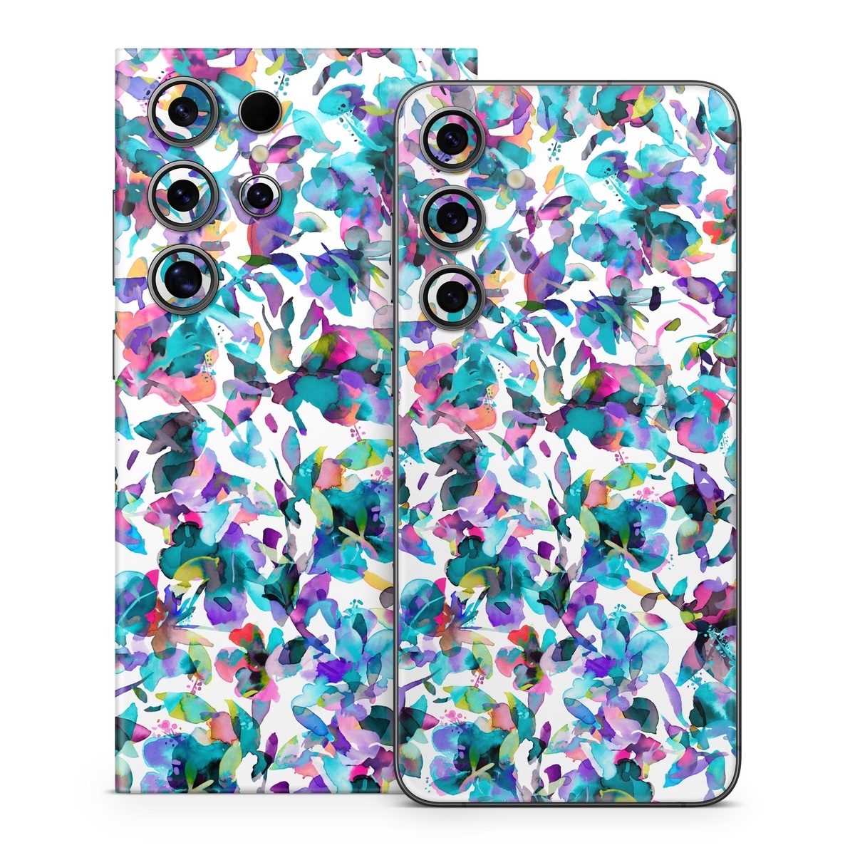 Samsung Galaxy S24 Series Skin design of Pattern, Design, Textile, with white, blue, red, purple, pink, orange, yellow colors
