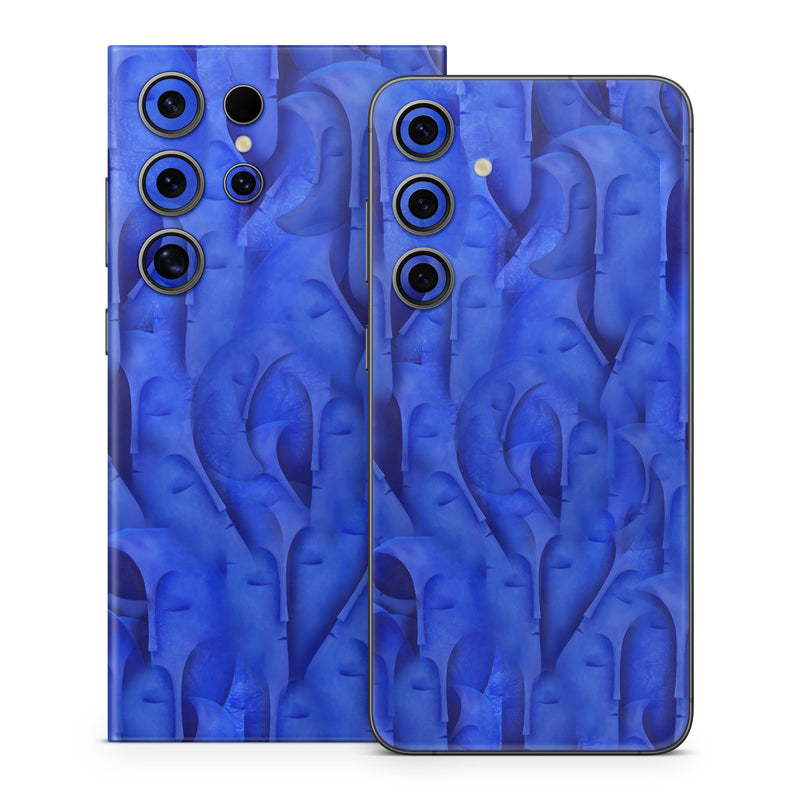 Samsung Galaxy S24 Series Skin design of Blue, Graphics