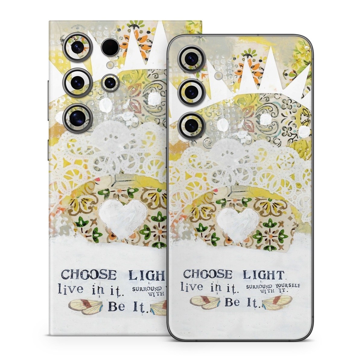 Samsung Galaxy S24 Series Skin design of Font, Greeting card, with yellow, white, green, orange, red, black colors
