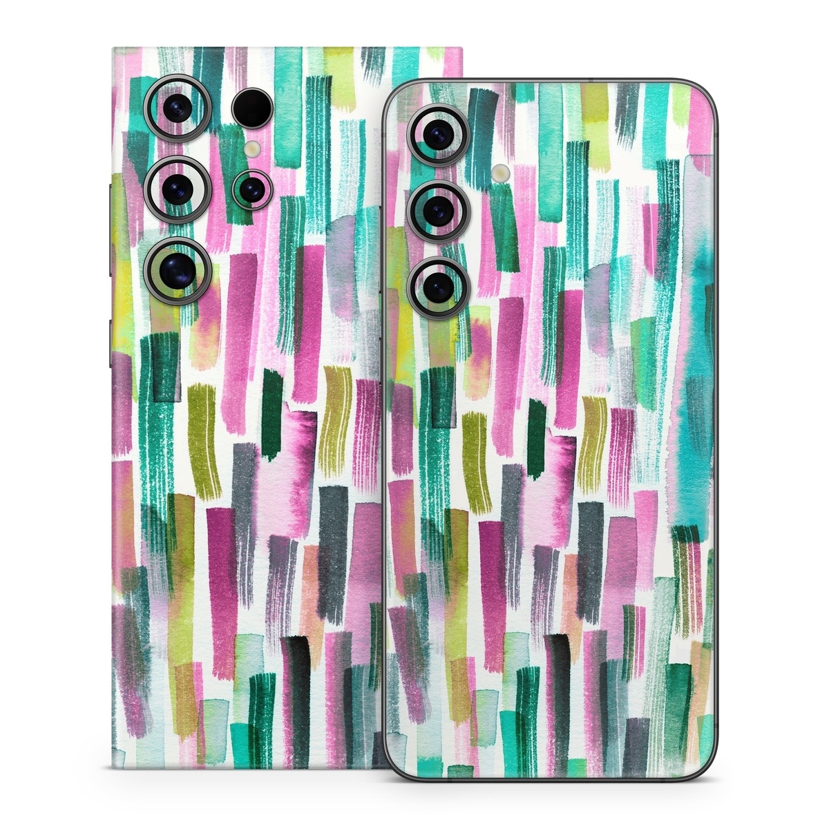 Samsung Galaxy S24 Series Skin design of Line, Turquoise, Pink, Pattern, Design, Magenta, Colorfulness, with white, green, blue, pink, purple, black, blue colors