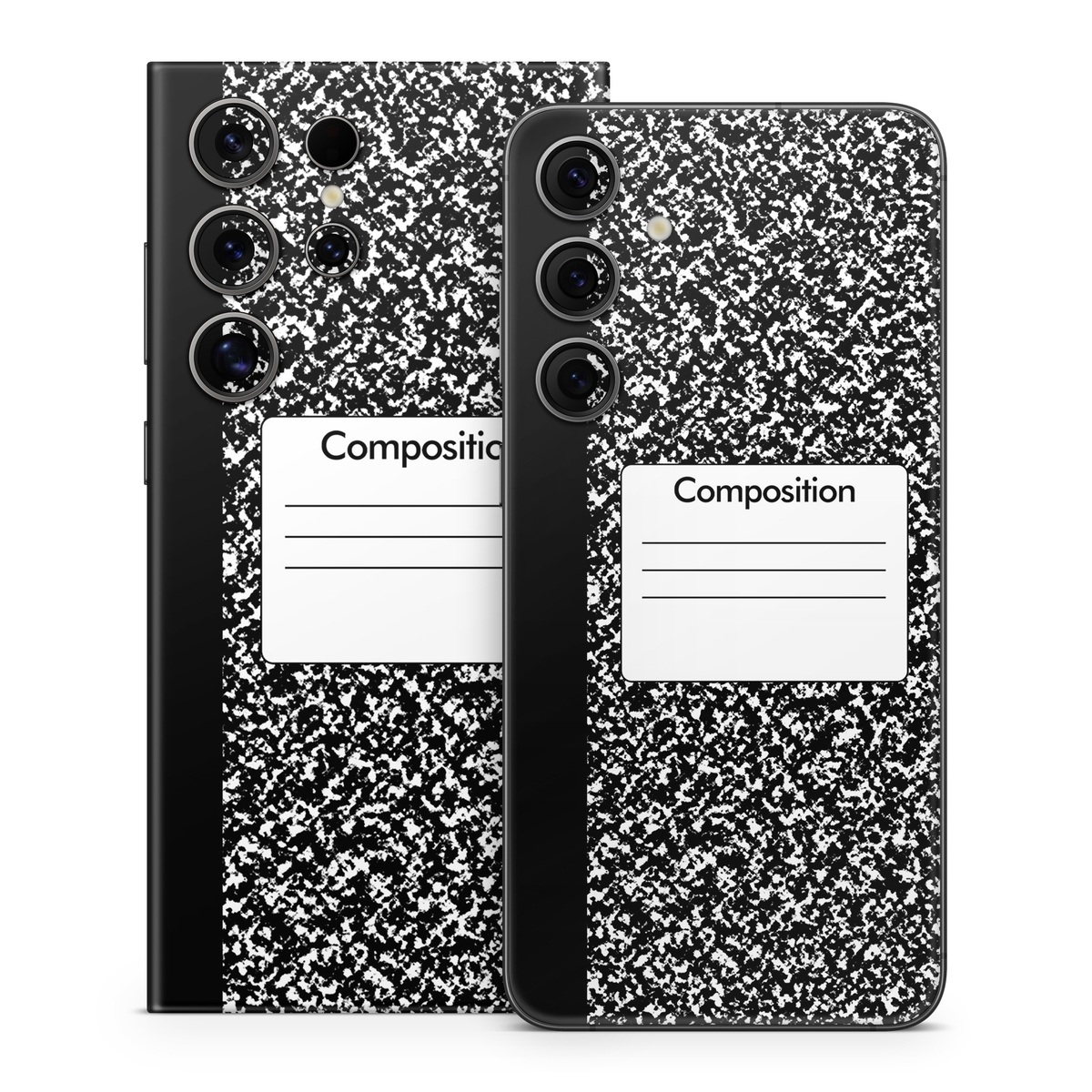 Samsung Galaxy S24 Series Skin design of Text, Font, Line, Pattern, Black-and-white, Illustration, with black, gray, white colors