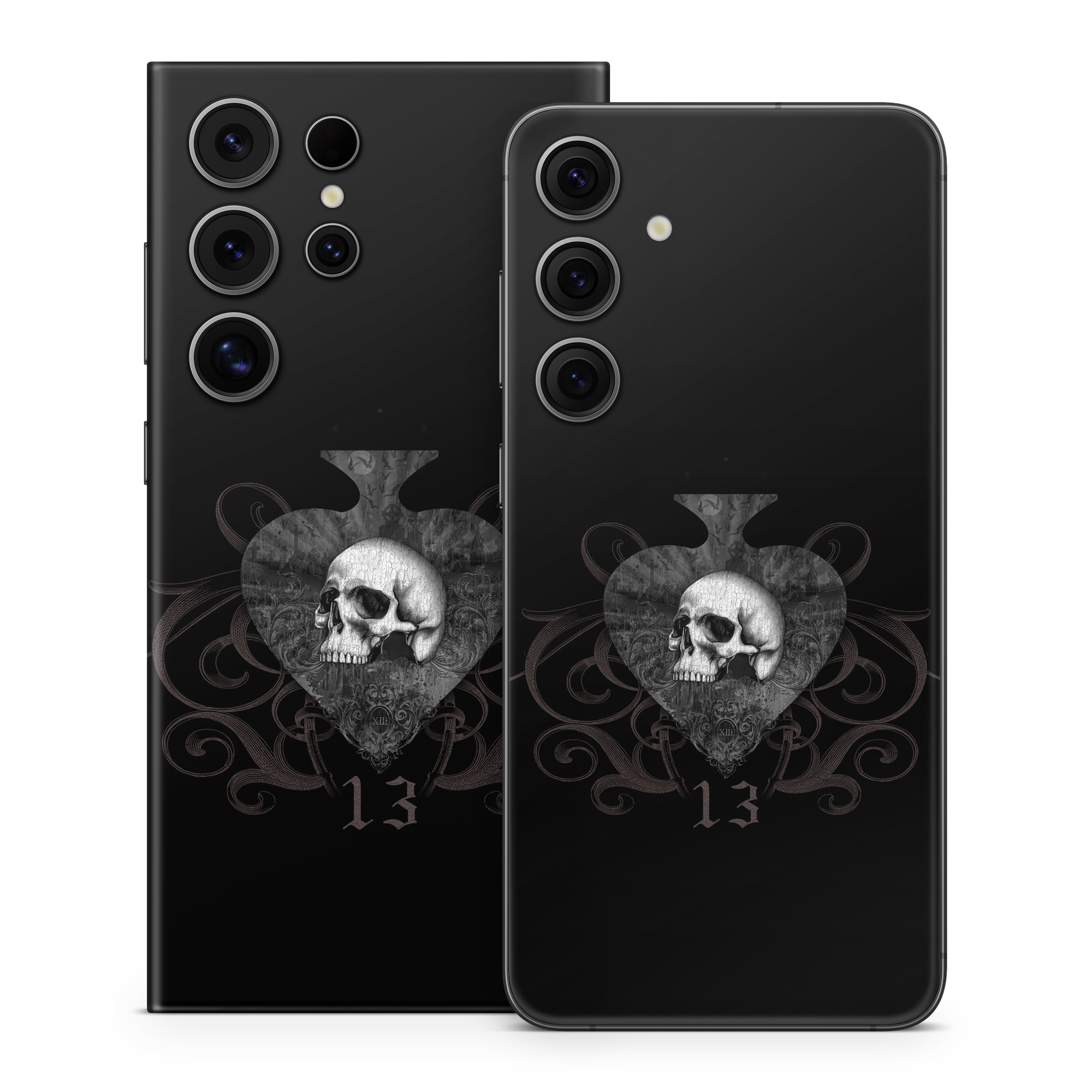 Samsung Galaxy S24 Series Skin design of Bone, Jaw, Grey, Art, Skull, Font, Darkness, Monochrome photography, Illustration, Monochrome, with black, white, brown colors