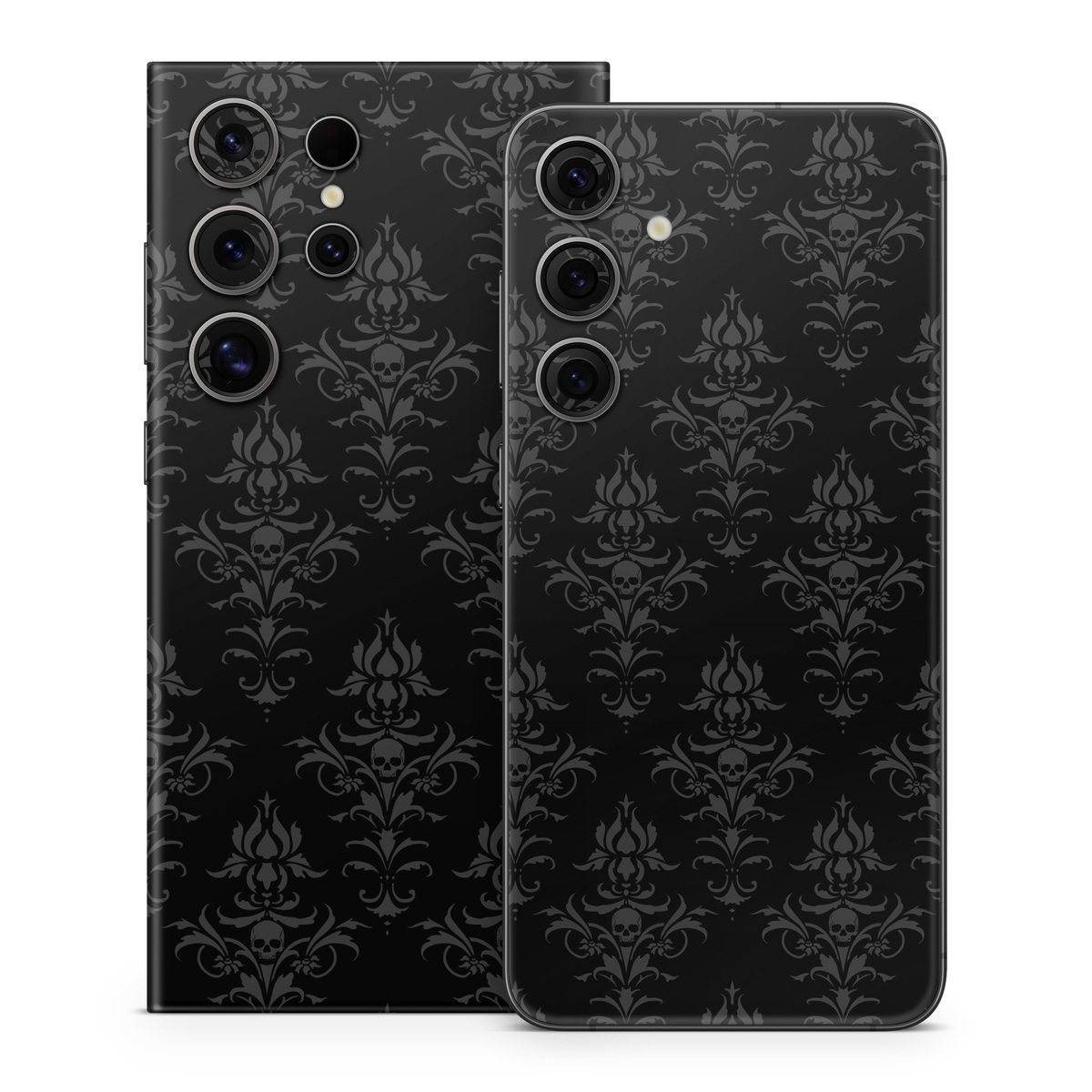 Samsung Galaxy S24 Series Skin design of Black, Pattern, Design, Monochrome, Black-and-white, Darkness, Monochrome photography, Symmetry, with black, gray colors