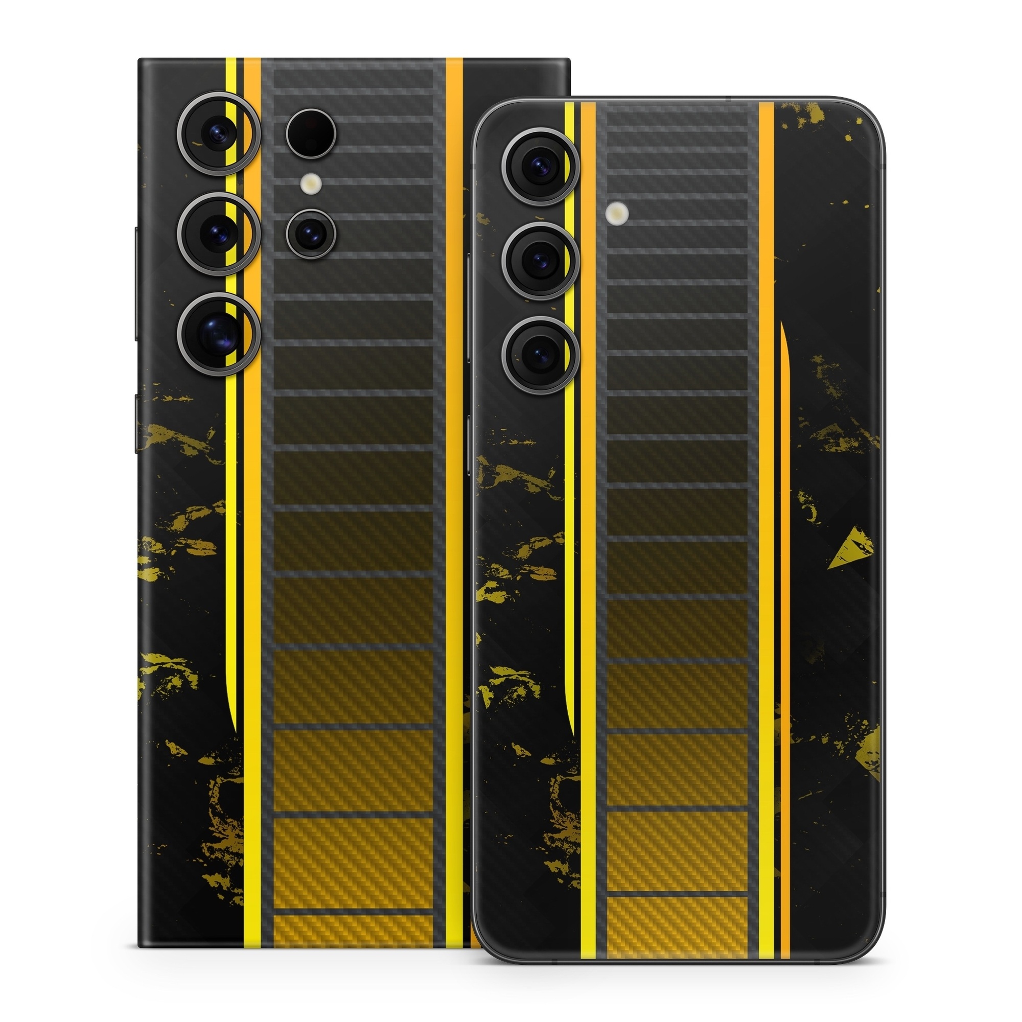 Samsung Galaxy S24 Series Skin design of Yellow, Plant, Font, Symmetry, Terrestrial plant, Tower block, Parallel, Pattern, Tints and shades, Rectangle, with black, yellow, gray, orange colors