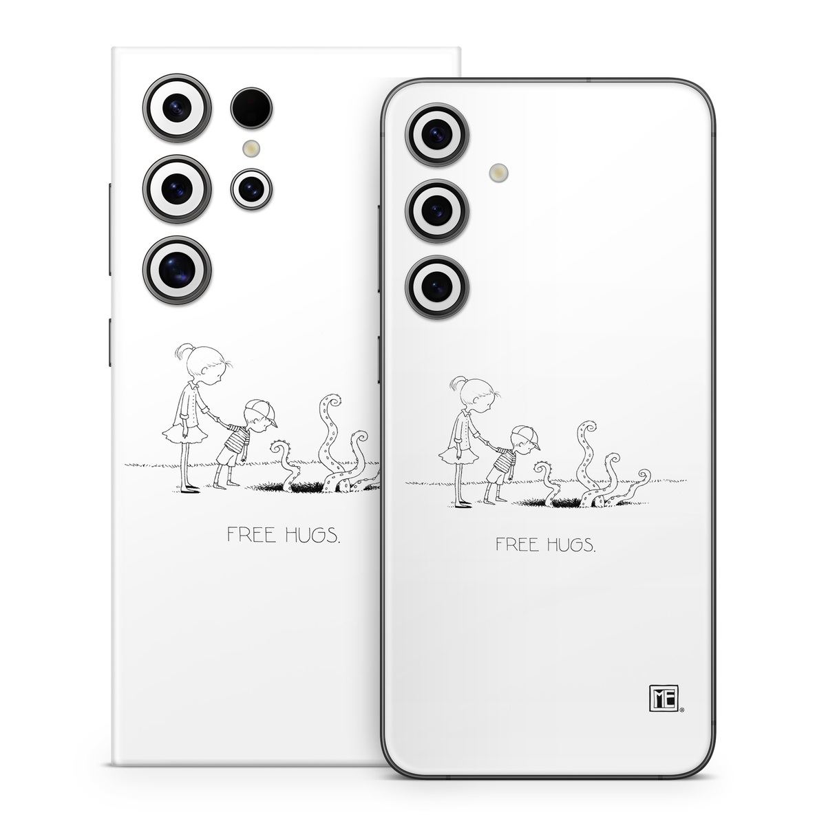 Samsung Galaxy S24 Series Skin design of Line art, Cartoon, Text, Drawing, Illustration, Coloring book, Black-and-white, Child, Art, with black, white colors