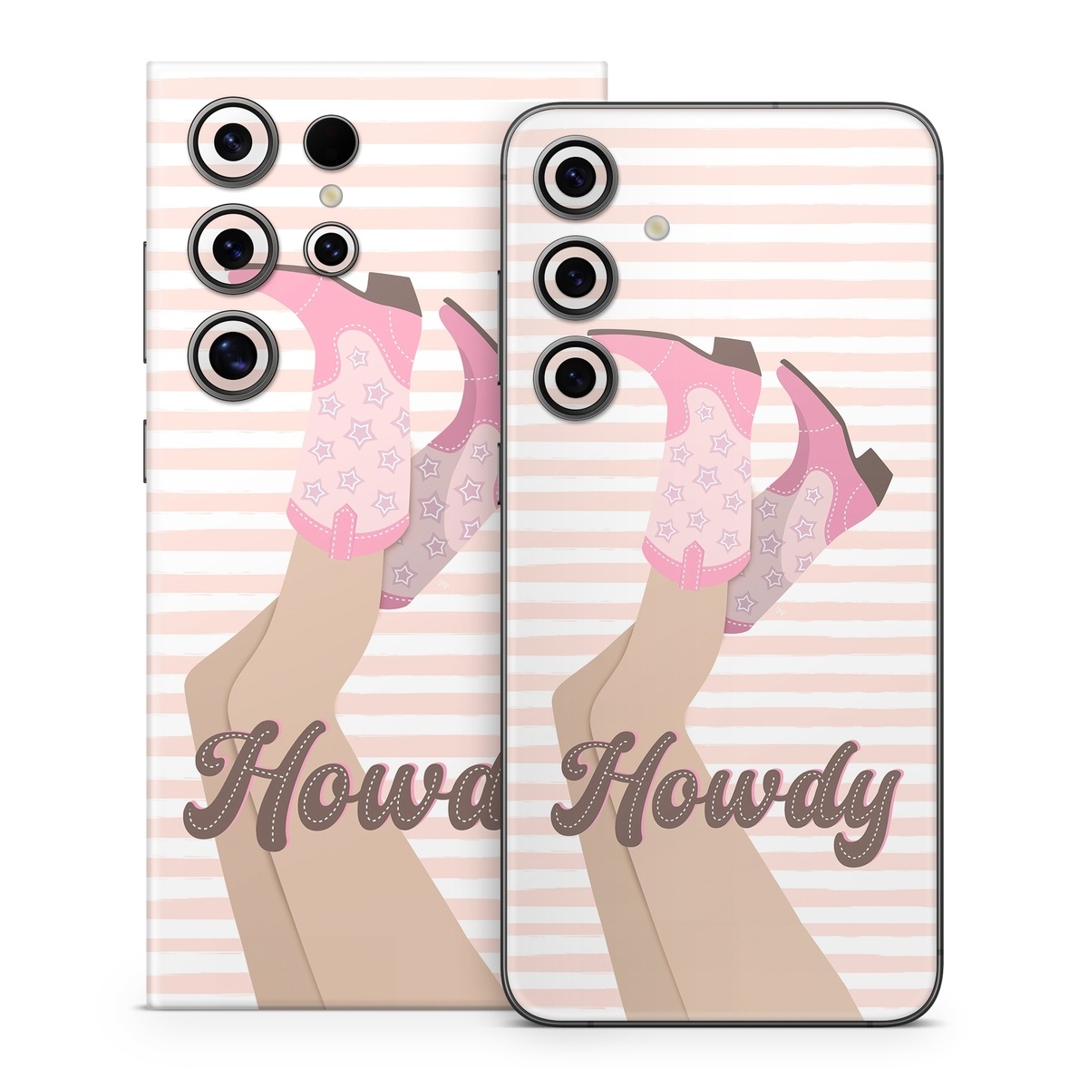 Samsung Galaxy S24 Series Skin design of Hand, Glove, Sleeve, Gesture, Font, Finger, Pink, Material property, Waist, Thumb, with pink, white, brown colors