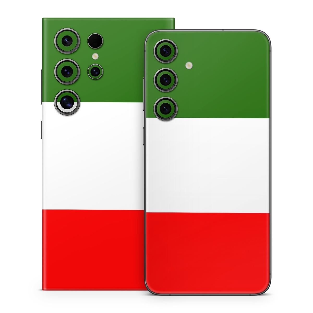 Samsung Galaxy S24 Series Skin design of Green, Red, Pink, Turquoise, Material property, Magenta, Font, Rectangle, Pattern, Graphic design, with white, red, green colors
