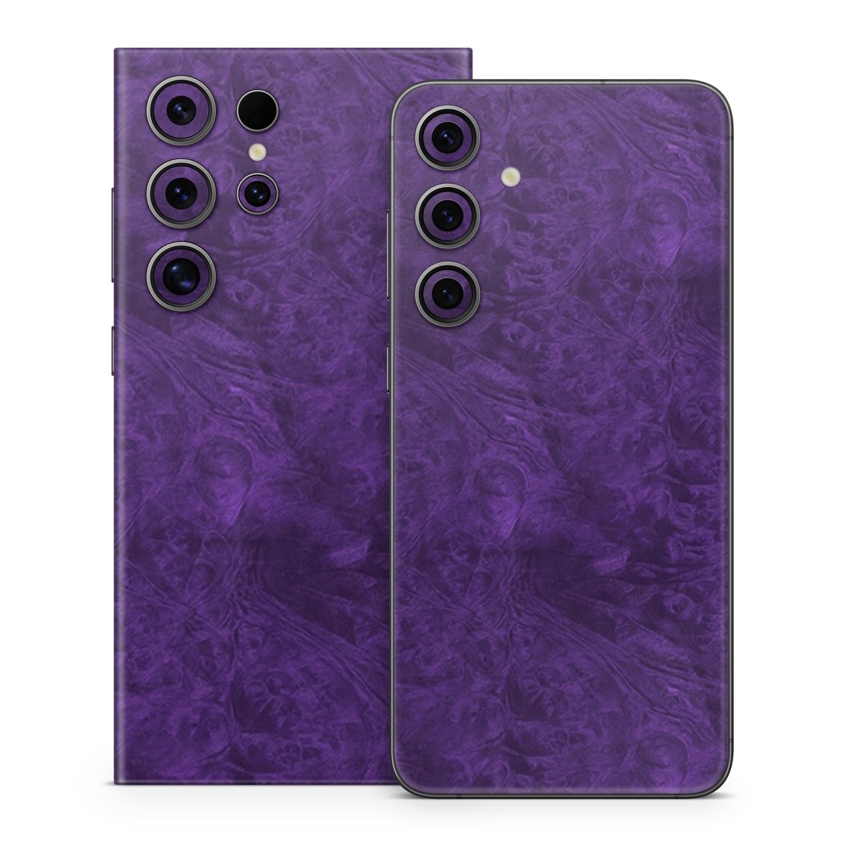Samsung Galaxy S24 Series Skin design of Violet, Purple, Lilac, Pattern, Magenta, Textile, Wallpaper, with black, blue colors