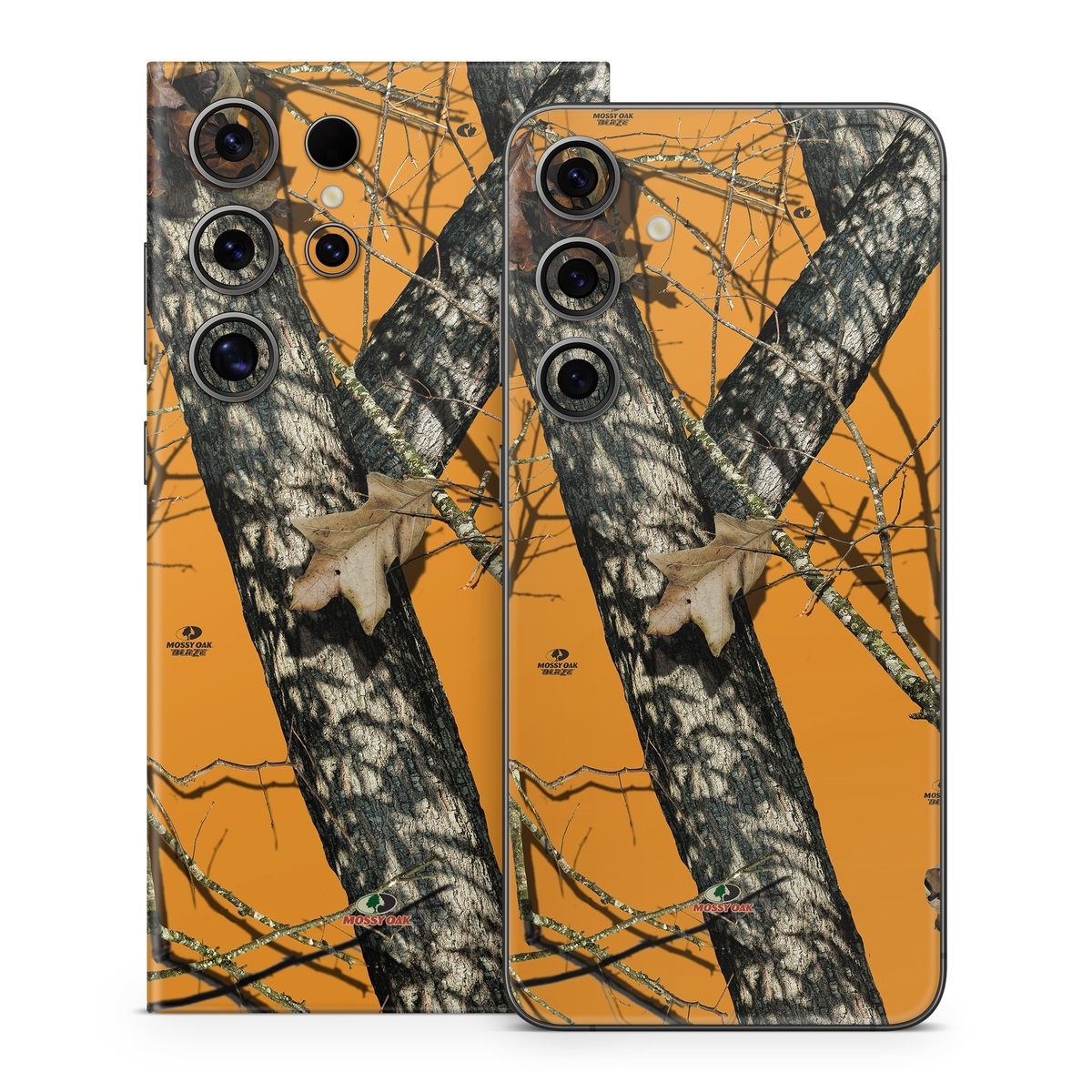 Samsung Galaxy S24 Series Skin design of Tree, Branch, Canoe birch, Woody plant, Plant, Leaf, Adaptation, Wildlife, Trunk, Birch family, with green, black, gray, red colors