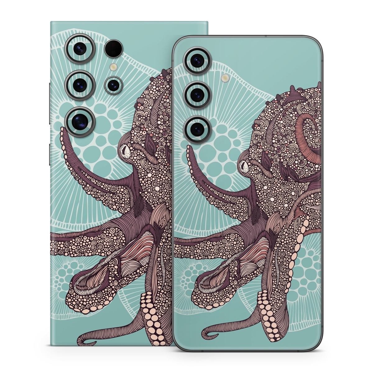Samsung Galaxy S24 Series Skin design of Illustration, Art, Elephants and Mammoths, Pattern, Graphic design, with gray, black, red, green colors