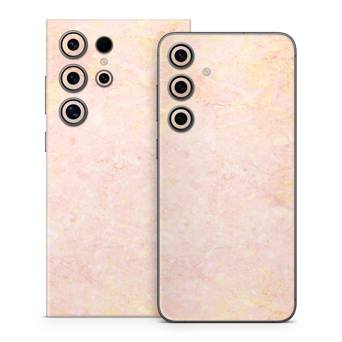 Samsung Galaxy S24 Series Skin design of Pink, Peach, Wallpaper, Pattern, with pink, yellow, orange colors