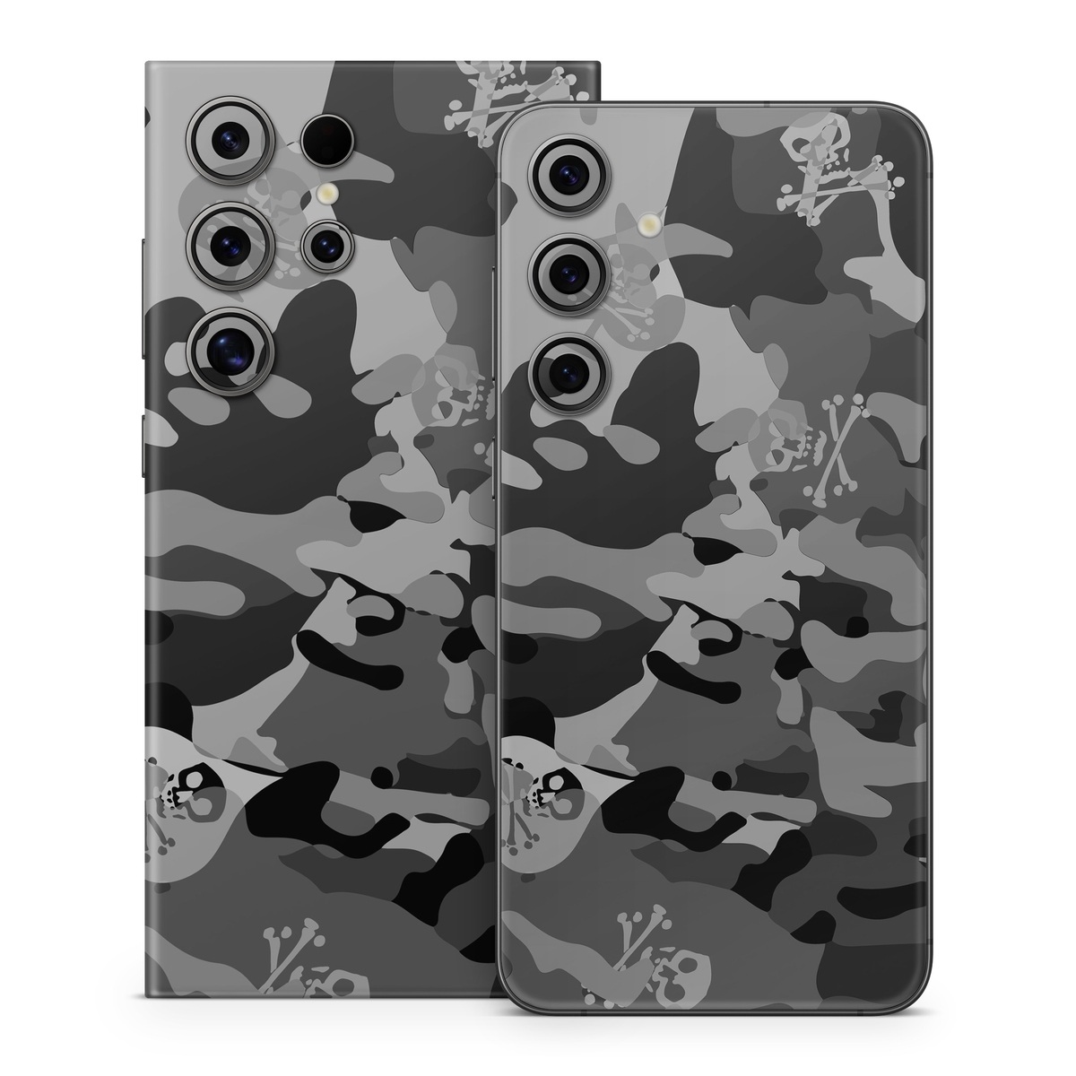 Samsung Galaxy S24 Series Skin design of Military camouflage, Pattern, Design, Camouflage, Illustration, Uniform, Black-and-white, Wallpaper, Art, with black, gray colors
