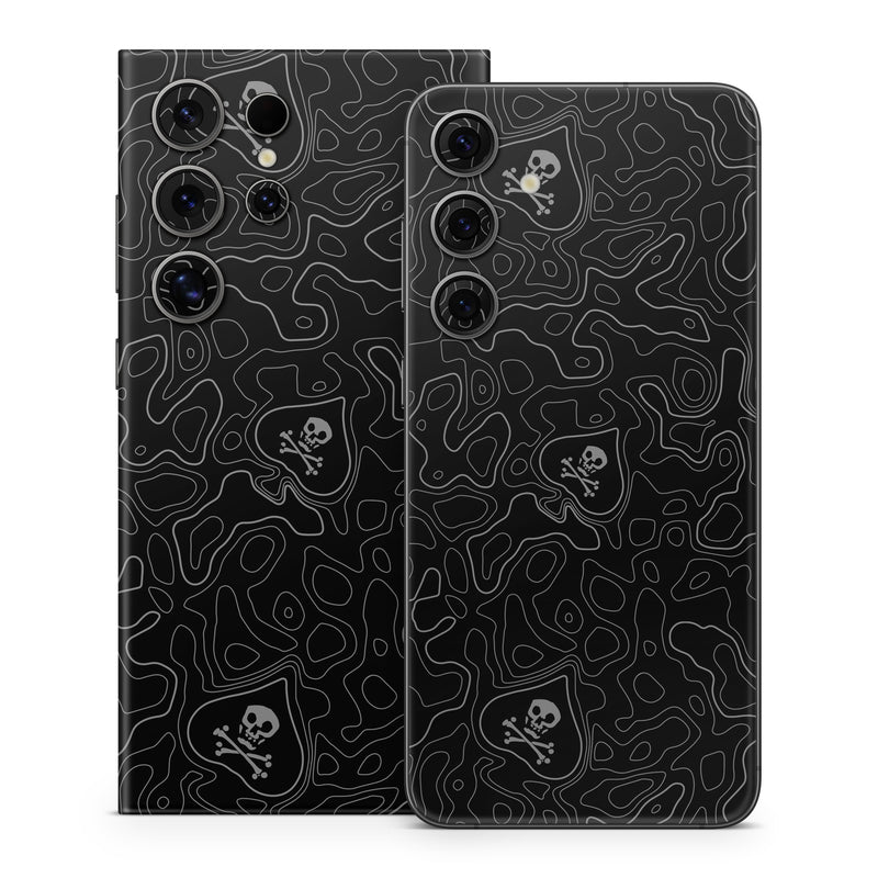 Samsung Galaxy S24 Series Skin design of Art, Pattern, Rectangle, Circle, Visual arts, Font, Monochrome, Electric blue, Event, Wallpaper, with black, gray colors