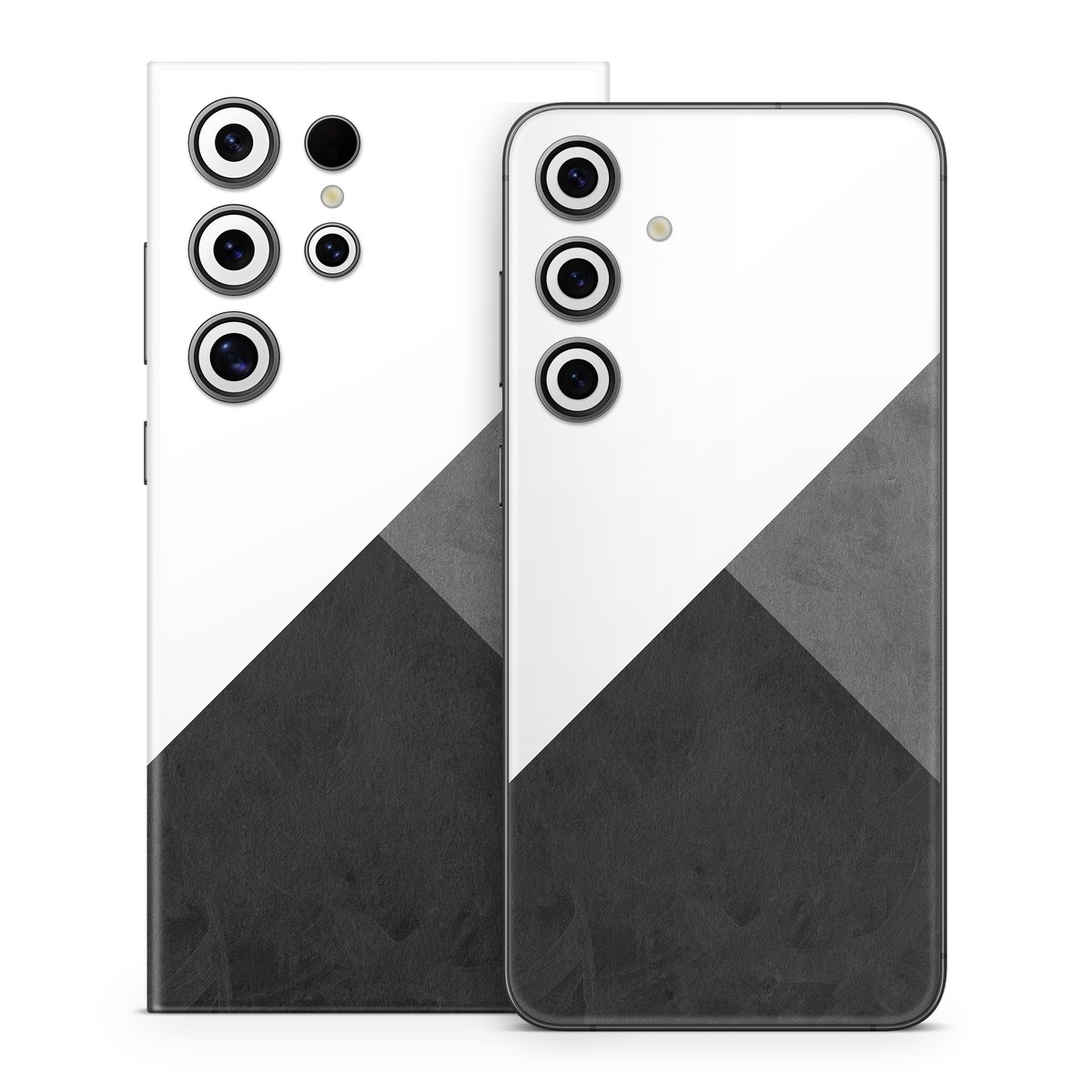 Samsung Galaxy S24 Series Skin design of Black, White, Black-and-white, Line, Grey, Architecture, Monochrome, Triangle, Monochrome photography, Pattern, with white, black, gray colors