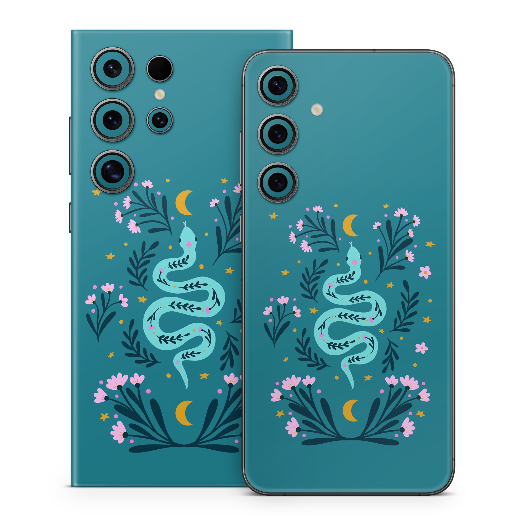 Samsung Galaxy S24 Series Skin design of Creative arts, Font, Art, Electric blue, Pattern, Rectangle, Graphics, Motif, Illustration, Ornament, with blue, pink, green, yellow colors