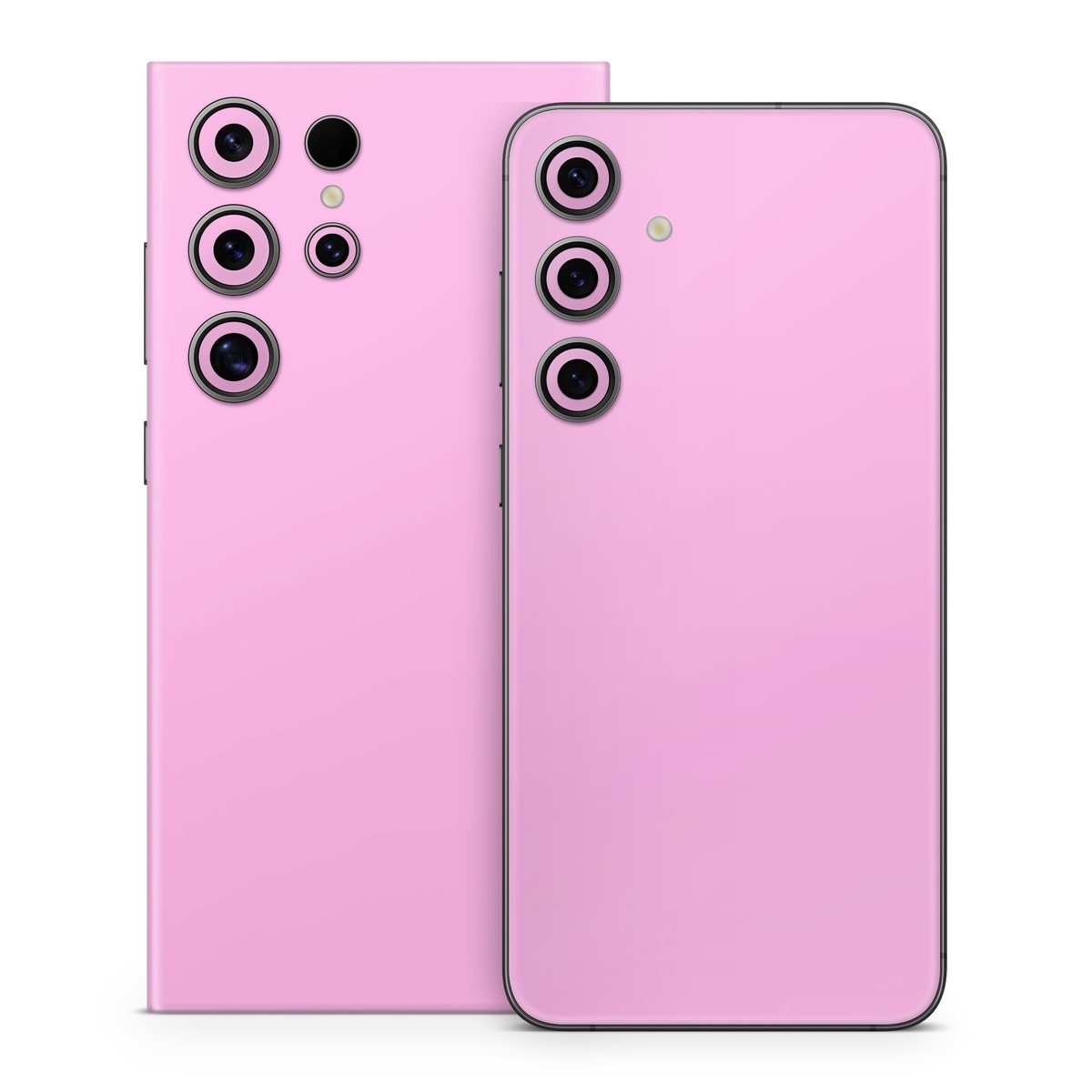 Samsung Galaxy S24 Series Skin design of Pink, Violet, Purple, Red, Magenta, Lilac, Sky, Material property, Peach, with pink colors