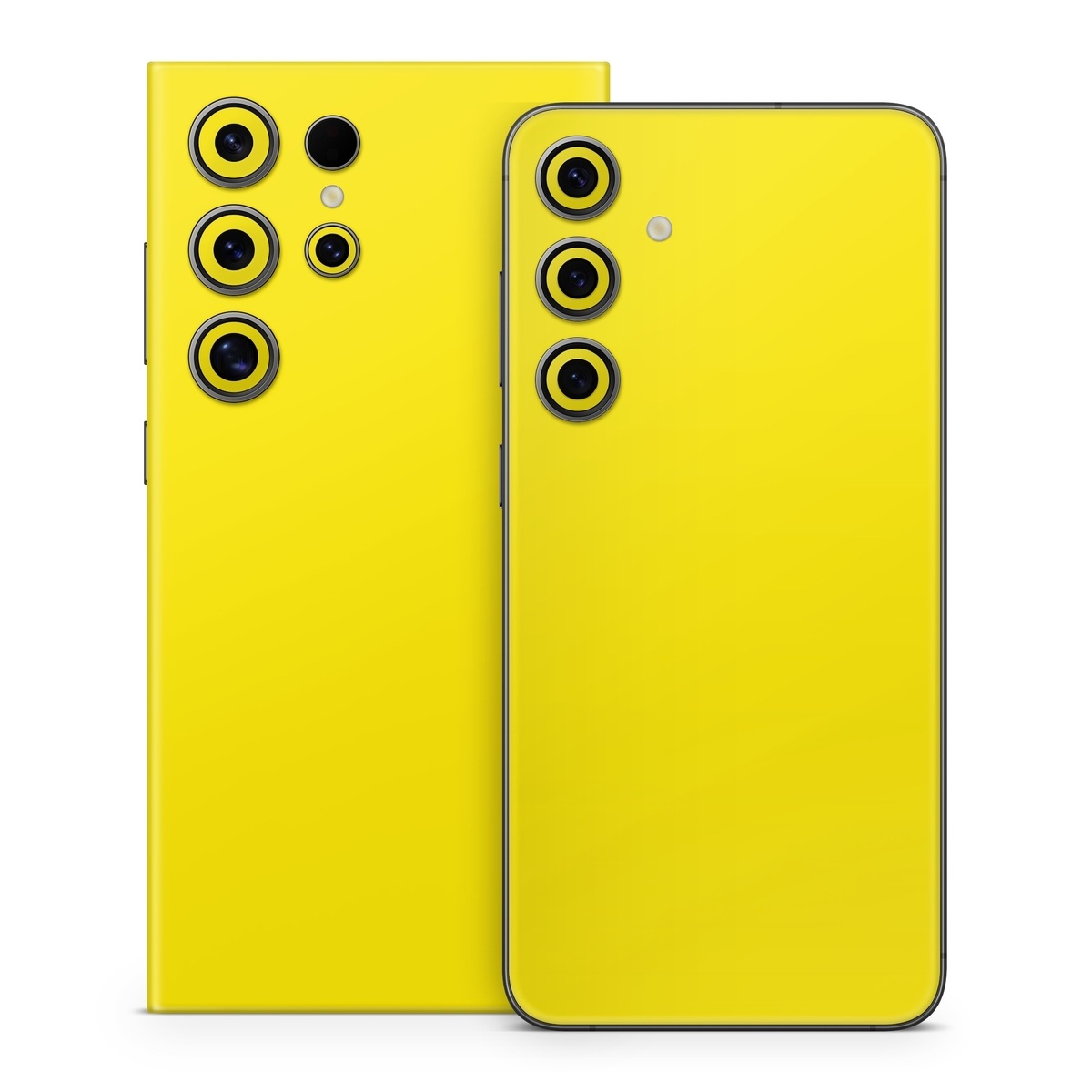 Samsung Galaxy S24 Series Skin design of Green, Yellow, Orange, Text, Font, with yellow colors