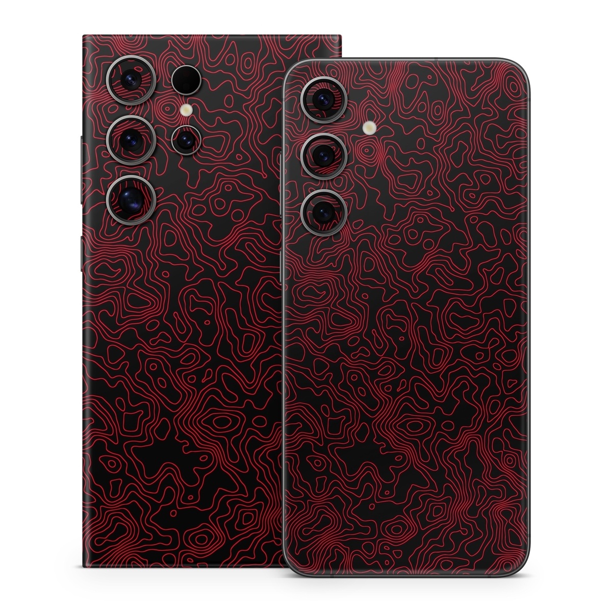Samsung Galaxy S24 Series Skin design of Pink, Art, Motif, Magenta, Font, Pattern, Symmetry, Rectangle, Circle, Electric blue, with black, red colors