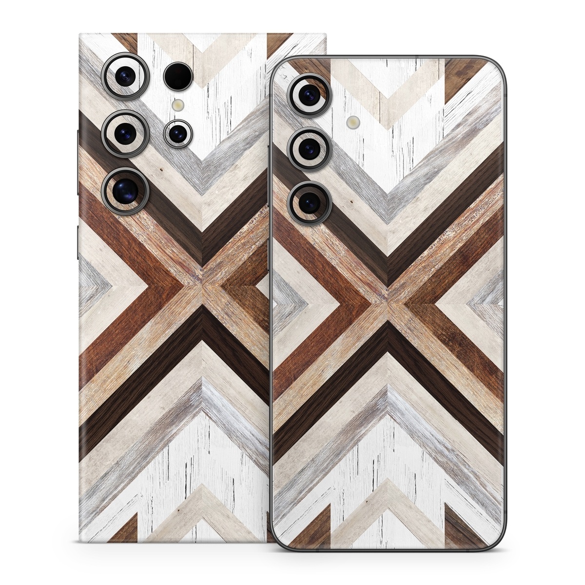 Samsung Galaxy S24 Series Skin design of Architecture, Line, Pattern, Brown, Symmetry, Wood, Design, Building, Facade, Material property, with white, brown, gray colors