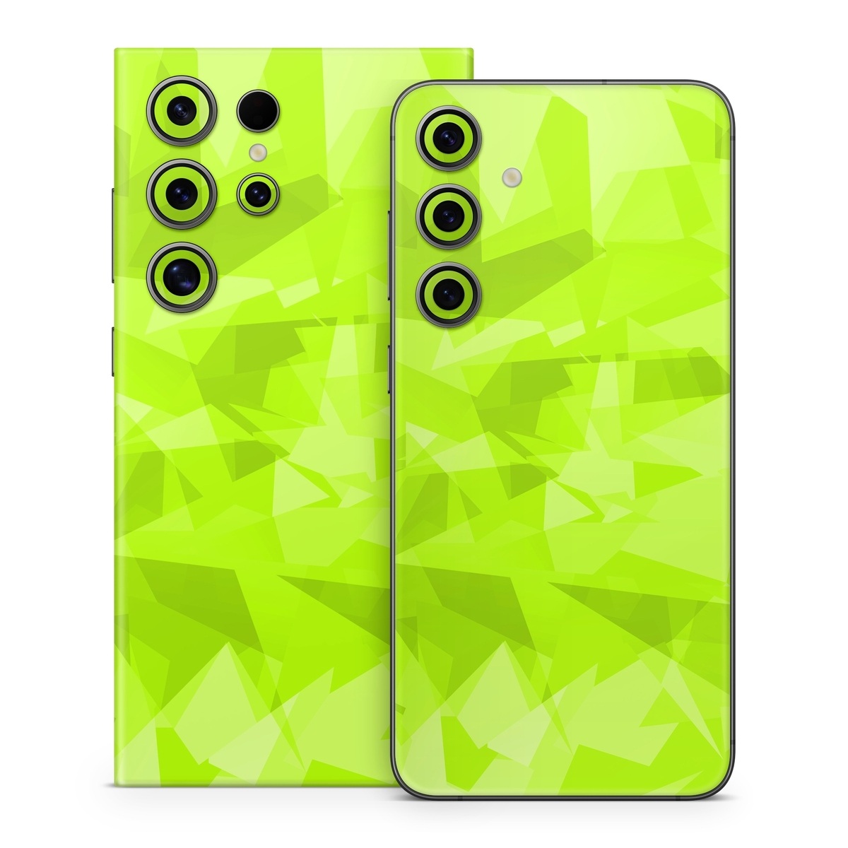 Samsung Galaxy S24 Series Skin design, with green colors