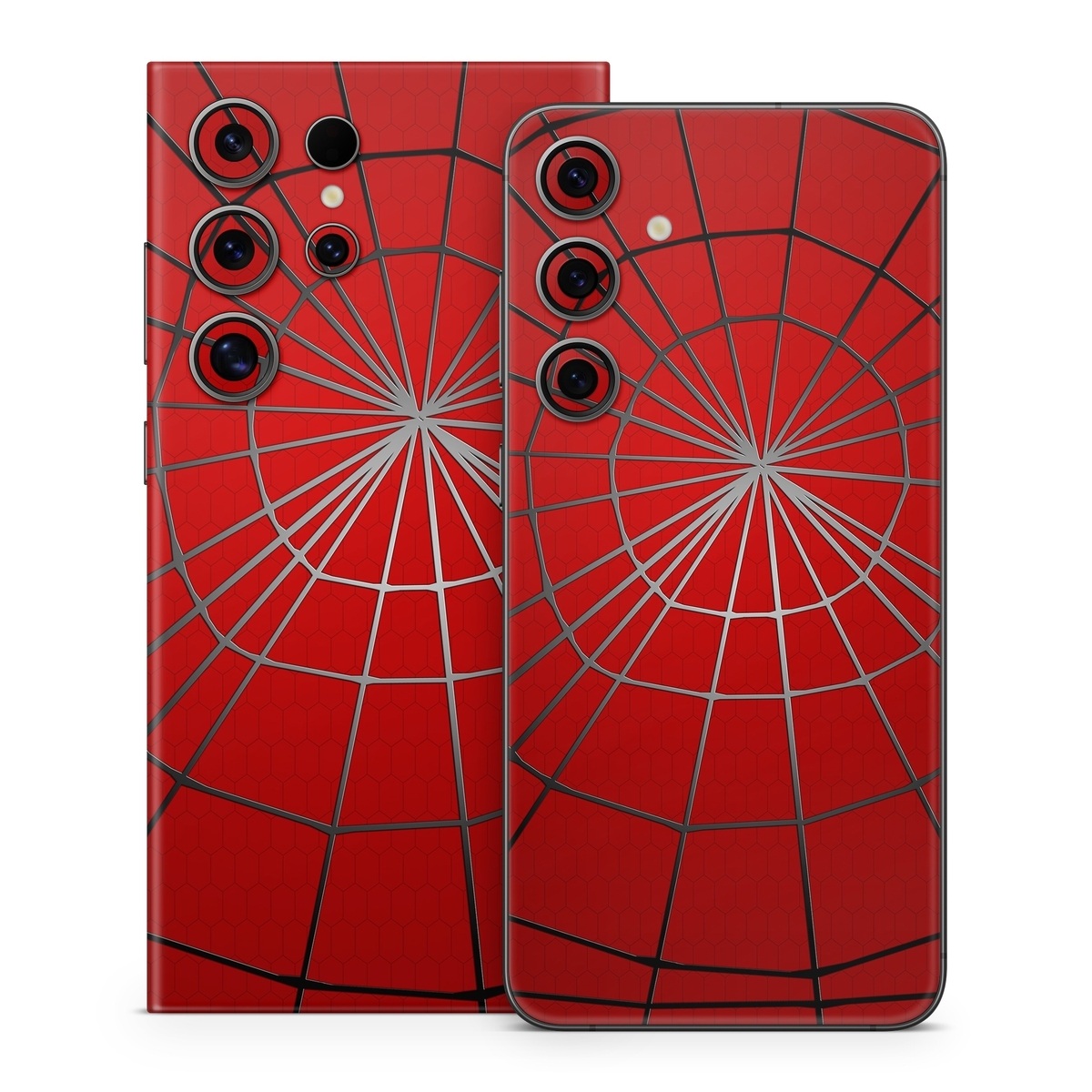 Samsung Galaxy S24 Series Skin design of Red, Symmetry, Circle, Pattern, Line, with red, black, gray colors