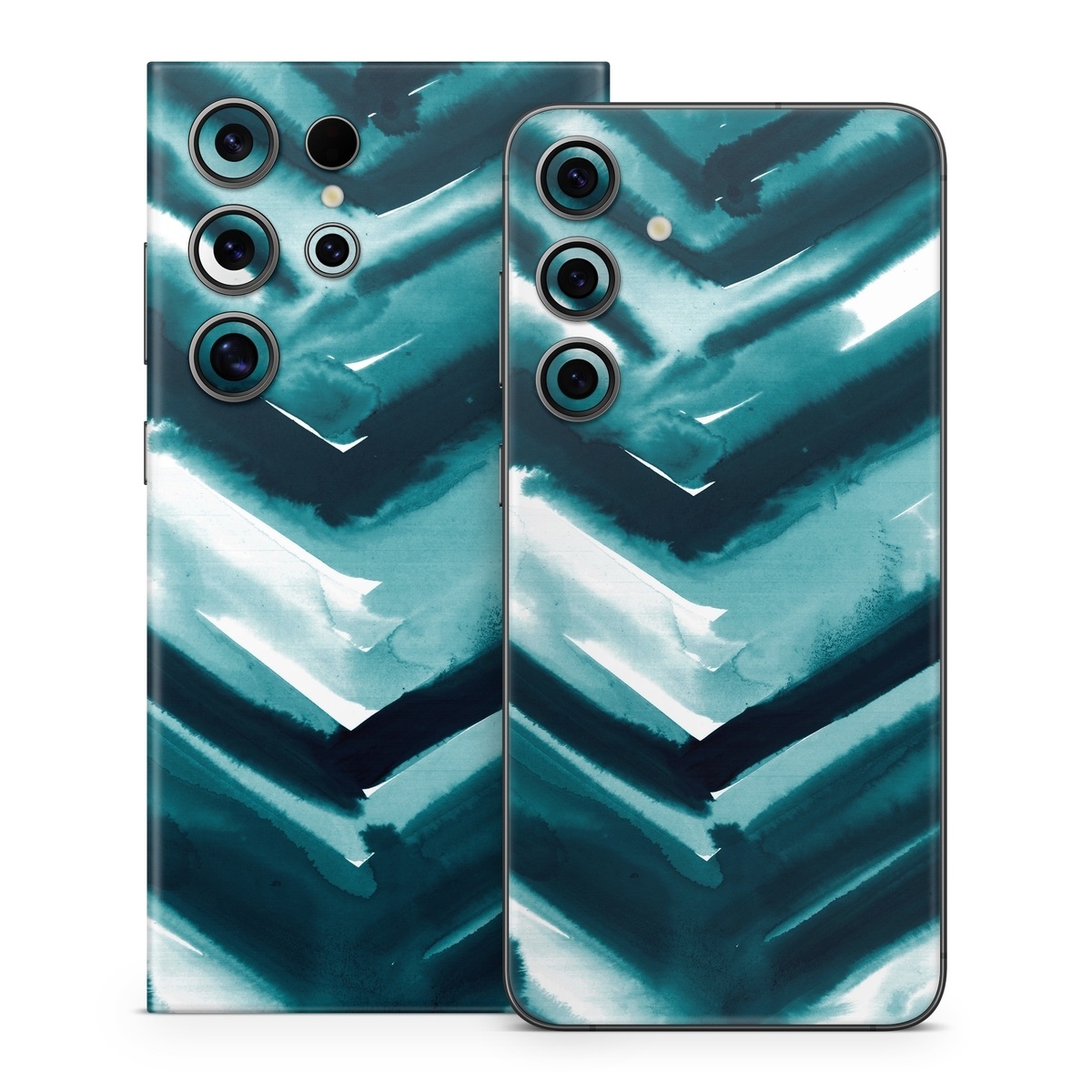 Samsung Galaxy S24 Series Skin design of Blue, Green, Turquoise, Aqua, Teal, Photography, Pattern, with blue, white, black colors