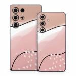 Abstract Pink and Brown Samsung Galaxy S25 Series Skin