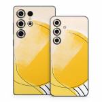 Abstract Yellow Samsung Galaxy S25 Series Skin