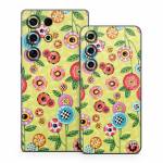 Button Flowers Samsung Galaxy S25 Series Skin