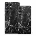 Black Marble Samsung Galaxy S25 Series Skin
