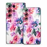 Blurred Flowers Samsung Galaxy S25 Series Skin