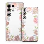 Blush Flower Frame Samsung Galaxy S25 Series Skin