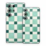 Checker Mosaic Green Samsung Galaxy S25 Series Skin