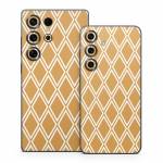 Orange Checks Samsung Galaxy S25 Series Skin