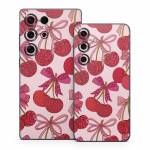 Cherry with Bows Samsung Galaxy S25 Series Skin