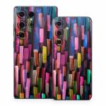 Colorful Brushstrokes Black Samsung Galaxy S25 Series Skin