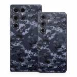 Digital Navy Camo Samsung Galaxy S25 Series Skin
