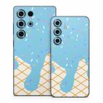 Cotton Candy Ice Cream Drip Samsung Galaxy S25 Series Skin